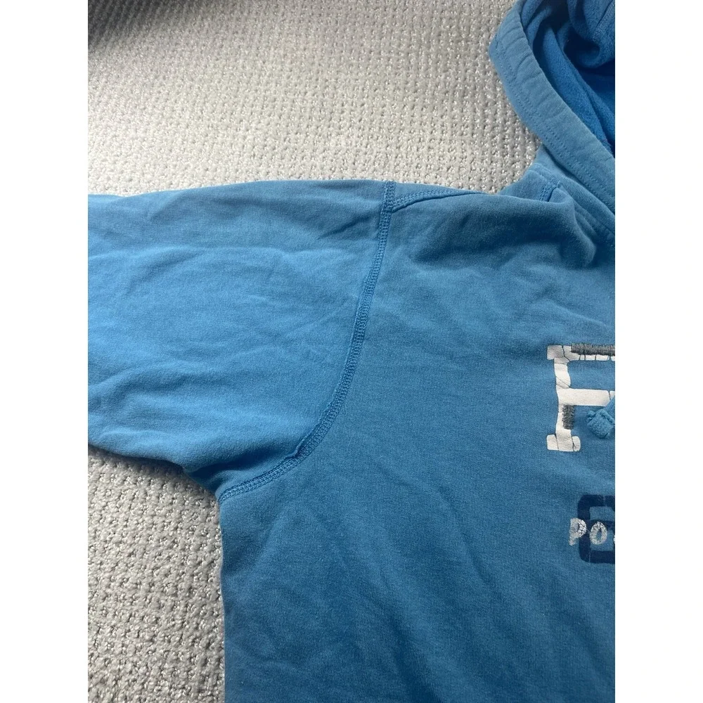 Vintage Polo Ralph Lauren Jean Co Hoodie Sweatshirt Blue Men's XL Boxy Fit